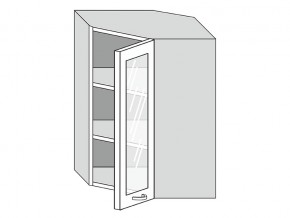 19.60.3у Шкаф настенный (h=913) угловой на 600мм со стекл. дверцей в Камышлове - kamyshlov.магазин96.com | фото