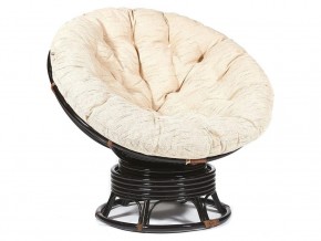 Кресло-качалка Papasan w 23/01 B с подушкой Antique brown, ткань Старт в Камышлове - kamyshlov.магазин96.com | фото