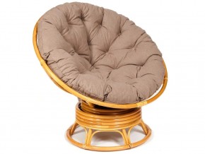 Кресло-качалка Papasan w 23/01 B с подушкой Honey, экошерсть Коричневый в Камышлове - kamyshlov.магазин96.com | фото