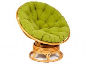 Кресло-качалка Papasan w 23/01 B с подушкой Honey, флок Олива в Камышлове - kamyshlov.магазин96.com | фото