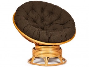 Кресло-качалка Papasan w 23/01 B с подушкой Honey, ткань Коричневый в Камышлове - kamyshlov.магазин96.com | фото