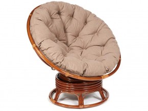 Кресло-качалка Papasan w 23/01 B с подушкой Pecan, экошерсть Коричневый в Камышлове - kamyshlov.магазин96.com | фото