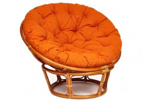 Кресло Papasan 23/01 W с подушкой Cognac, ткань Оранжевый в Камышлове - kamyshlov.магазин96.com | фото