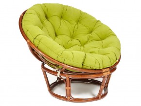 Кресло Papasan 23/01 W с подушкой Pecan, флок Олива в Камышлове - kamyshlov.магазин96.com | фото