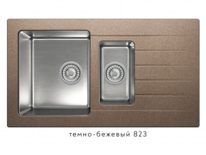 Мойка комбинированная Tolero twist TTS-890 Темно-бежевый 823 в Камышлове - kamyshlov.магазин96.com | фото